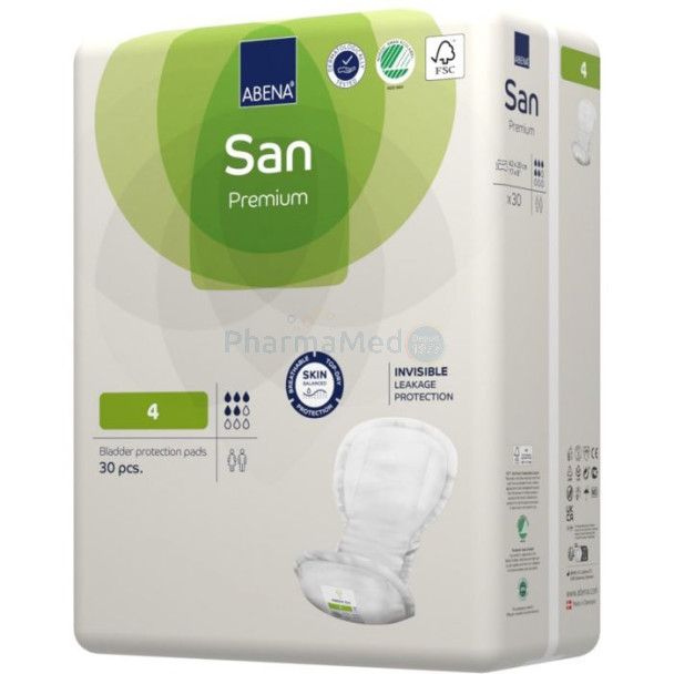 ABENA SAN 4 Premium Anatomische inlegger - 800ml/5D - 30st