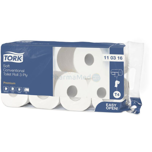 Pap. hyg. TORK PREMIUM 3plis 248cp blanc - 1rl