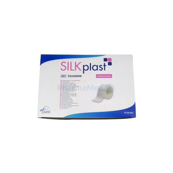 SILKplast ZARYS adhesif en soie - 9.14mx1.25cm - 24 rouleaux