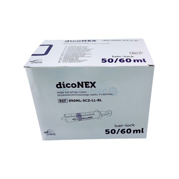 Seringues ZARYS dicoNEX 50ml luer lock - 25pc