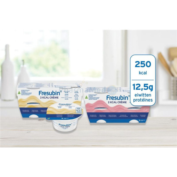 Fresubin 2 kcal crème dessert - Fraise des bois - 4x125gr