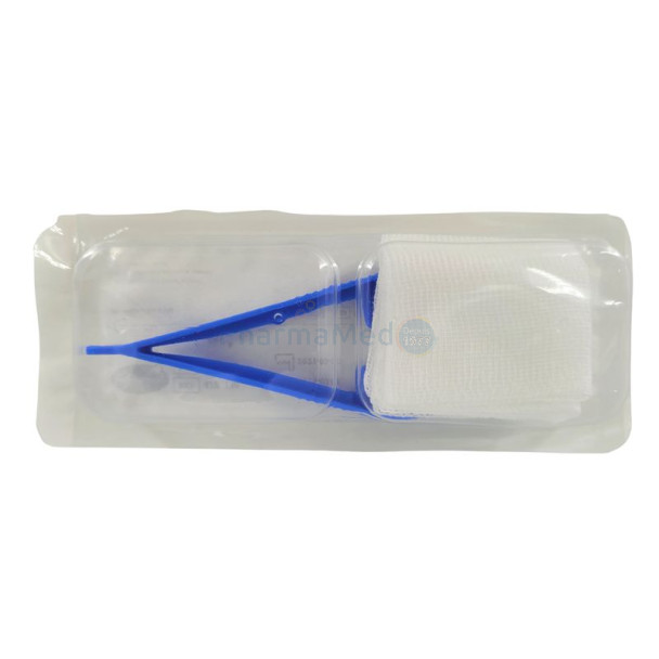 Set à pansement MEDISET COMPACT - 214 - 5 compresses / 1 pince