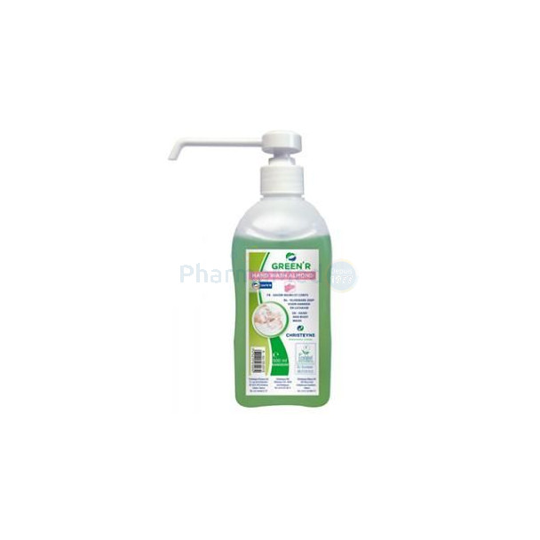 Savon mains GREEN 'R Amande + pompe ..(500ml)