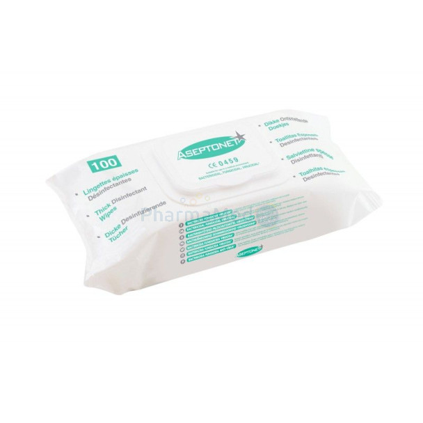 Lingettes G.M. ASEPTONET pack - 18x20cm - 100pc