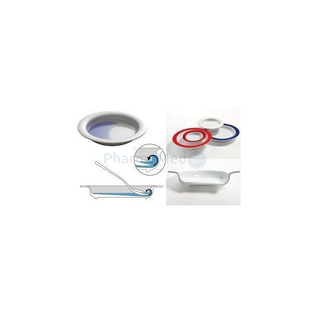 Assiette asymétrique ORNAMIN 27cm - blanc