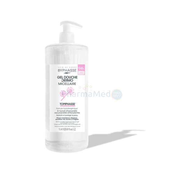 BYPHASSE Gel douche dermo micellaire - Topiphasse 1L