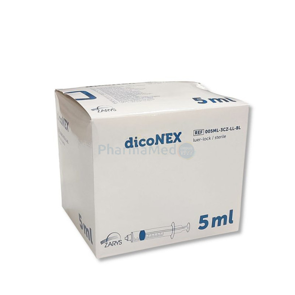 Seringues ZARYS dicoNEX 5ml luer lock /100pc