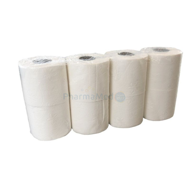 Papier toilette 100% cellulose 3plis 250 feuilles - 7x8 rouleaux