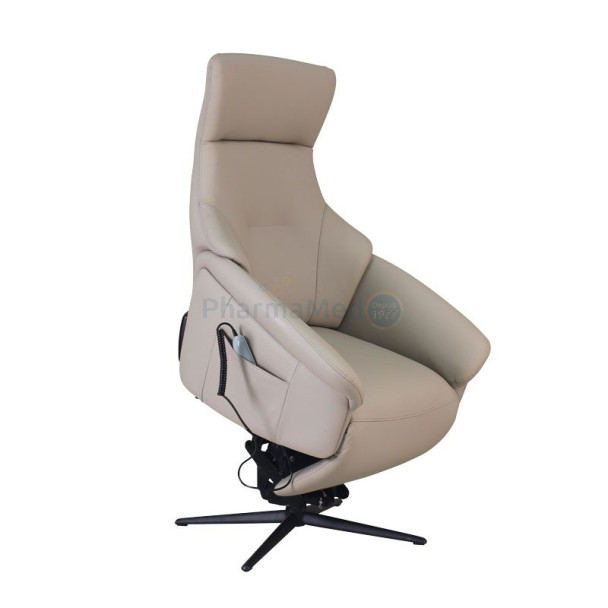 Fauteuil releveur NEST 3 moteurs cuir macchiato + PU