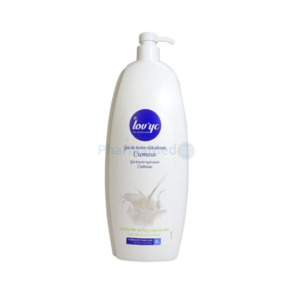 LOV'YC Gel douche - lait de riz et avocat - 2L + pompe