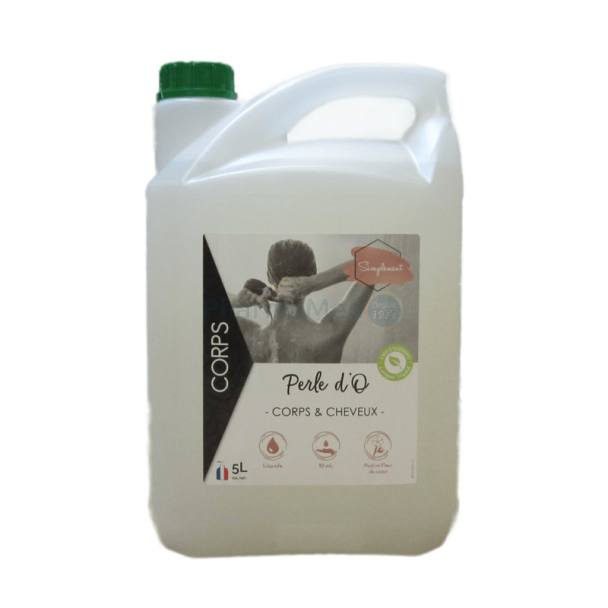 Gel douche Perle d'O corps et cheveux parfum fleur de coton - 5L