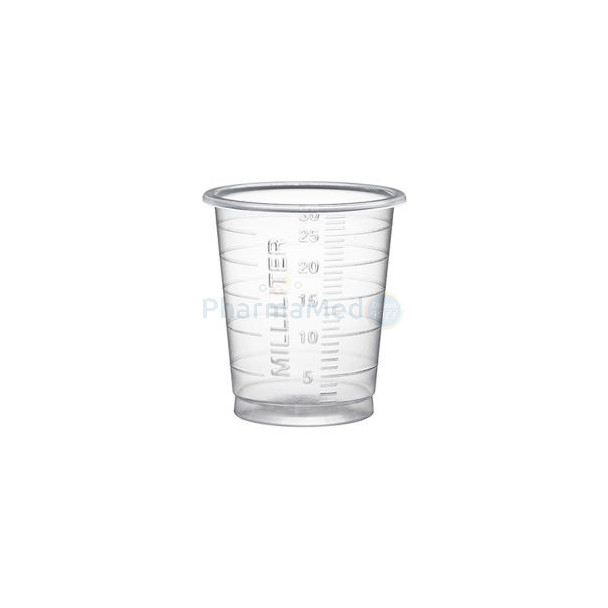 Medicatiecup 30ml hoog/smal - Transparant - 60x80st