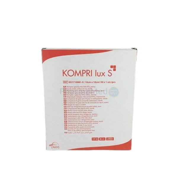 Compresses gaze Stériles ZARYS - 10x10cm - 50x1pc