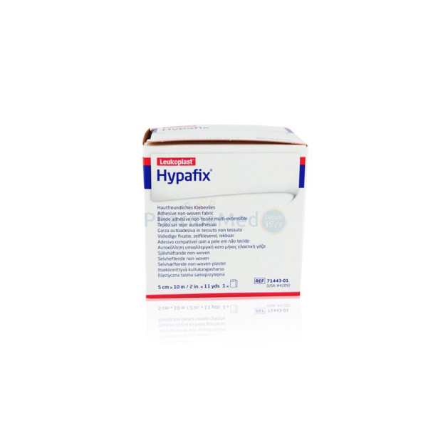 Hypafix adhésif non tissé blanc 5cm x 10m - 1rlx
