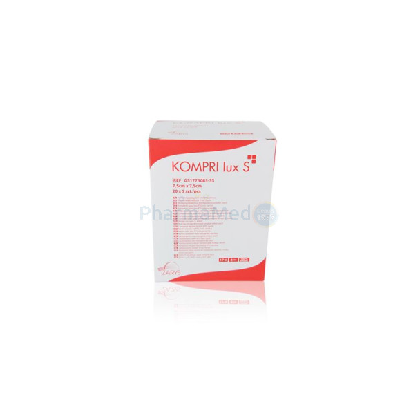 Compresses gaze Stériles ZARYS - 7,5x7,5cm - 20x5pc