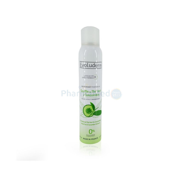 EVOLUDERM Déodorant thé vert/concombre 200ml