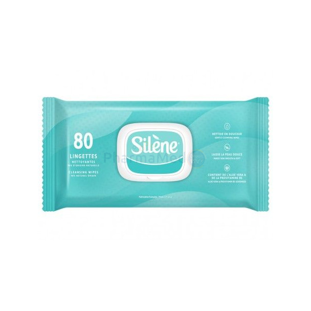 SILENE Lingette corporelle nettoyante - 80pc