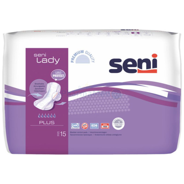 SENI LADY Protection anatomique - Plus 6g - 15pc