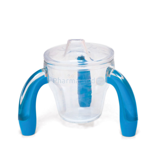 Tripod kop met oren deksel blauw