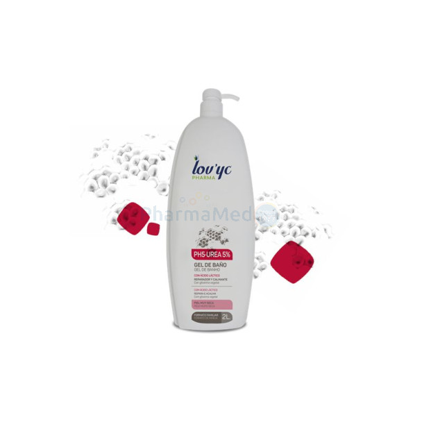 LOV'YC Gel douche PH5 Urée 5% - 2L + pompe