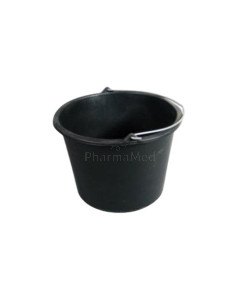 Seau gradué 12L plastique lourd noir - 1pc