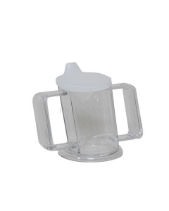 HANDYCUP beker schuin 237 ml 2 tuiten transparant