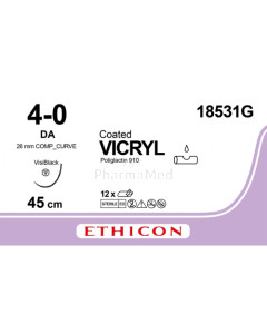 VICRYL 4/0 18531G DA 45cm - 12draden