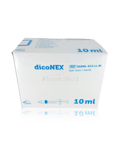 Seringues ZARYS dicoNEX sans latex - 10ml - 100pc