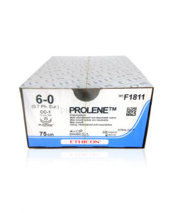 ETHICON PROLENE 6/0 F1811 13mm 75cm Blauw - 36draden