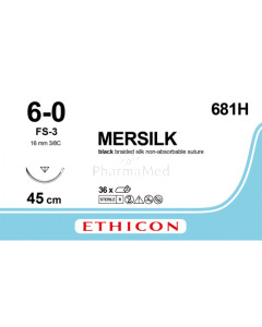 MERSILK 6/0 681H FS-3 45cm - 36draden