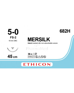 MERSILK 5/0 682H FS-2 45cm - 36draden