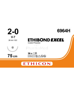 ETHIBOND EXCEL 2/0 6964H V-7 75cm - 36fils