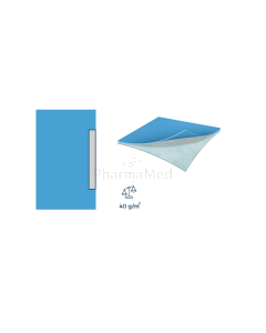 Champs chirurgicaux ST bord adhésif/2 couches 75x90cm - 50pc