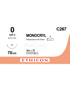 MONOCRYL 0 C267 CP-1 70cm - 36fils