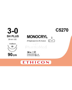 MONOCRYL 3/0 C5270 SH Plus 90cm - 36draden