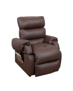 Fauteuil releveur COCOON1, 1 moteur, L:50cm, P:45/55cm, chocolat