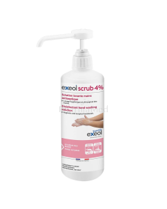 EXEOL SCRUB moussant 4% antiseptique + pompe 500ml