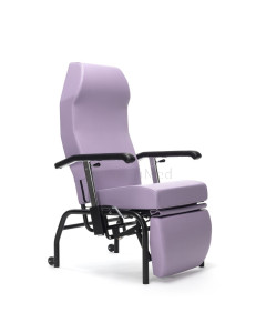 Fauteuil géria NORMANDIE 4 roues - Lavande