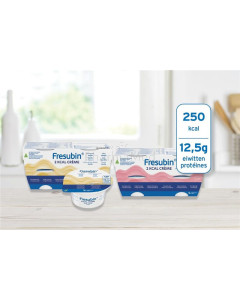 Fresubin 2 kcal roomdessert - Cappuccino - 4x125gr - Cappuccino - 4x125gr