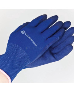 Blauwe rubberen handschoenen - Maat M