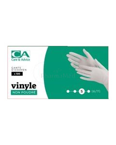 Gants vinyl non poudrés large - 100pc