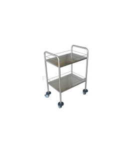 Guéridon en inox 2 étages - 1pc