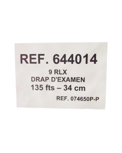Drap d'examen DEX-EVI - 2pl - blanc - 50cmx46m - 1 rouleau --- Plus disponible, alternative 27535