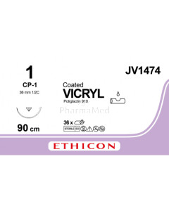 VICRYL 1 Coated JV1474 CP-1 90cm - 36fils