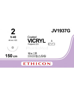 VICRYL 2 Coated JV1937G V-40 150cm - 12fils