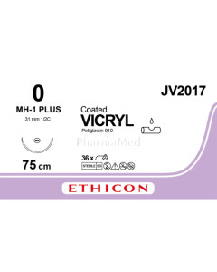 VICRYL 0 Coated JV2017 MH-1 Plus 75cm - 36fils