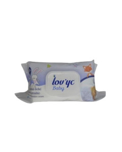 LOV'YC lingette bébé crème sensitive - 15.5x21cm - 120pc