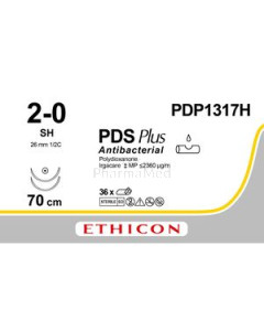 ETICON PDS+ II 2/0 PDP1317H SH 70cm - 36draden