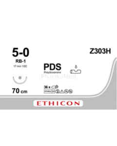 PDS 5/0 Z303H RB-1 70cm - 36draden