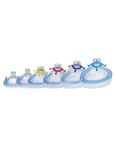 Masques anest. KOO bourrelet gonfl. PVC- Adulte Large - 50p